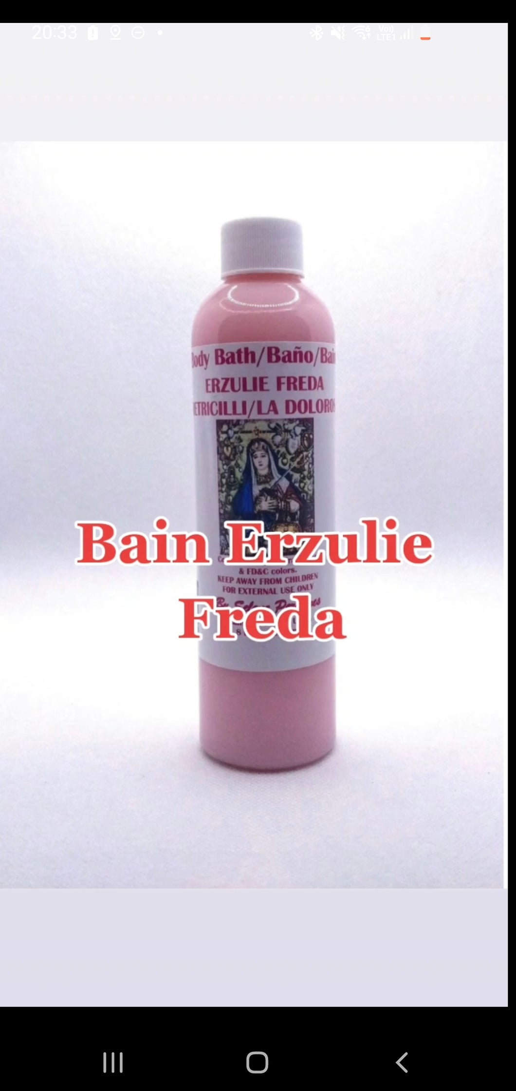 Bain Erzulie Freda  ( authentique )