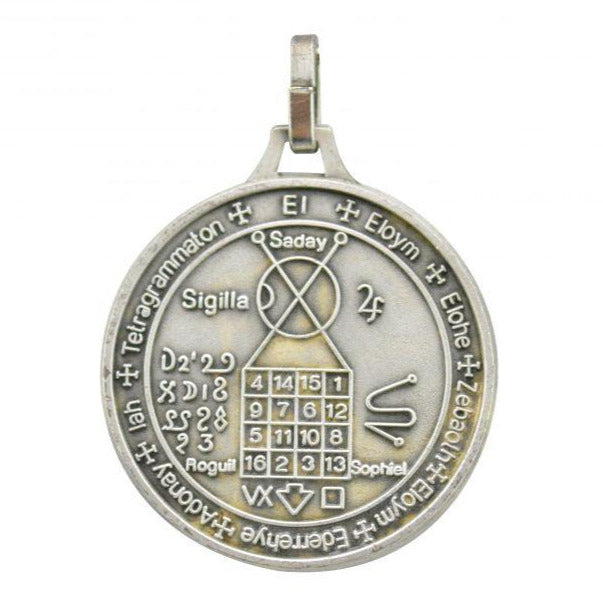 Médaille talismanique Pentacle des 7 Planètes