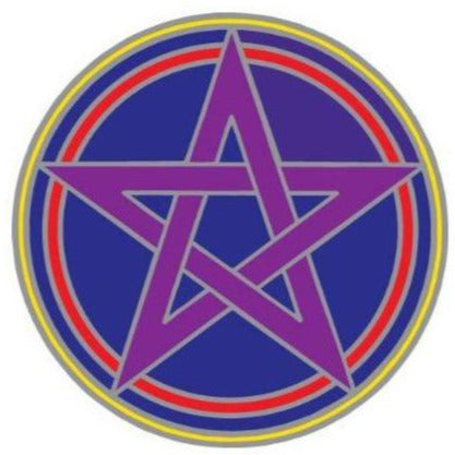 Autocollant pentagramme 5 branches